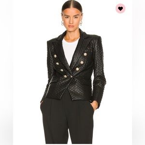 Generation Love faux leather blazer S, NWT.